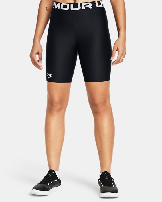 Women's HeatGear® 8" Shorts, Black, pdpMainDesktop image number 0